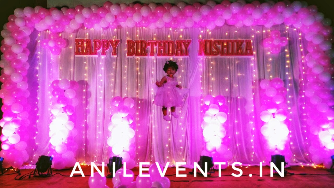 Pink Theme Balloon Decoration – Anil Events Bangalore