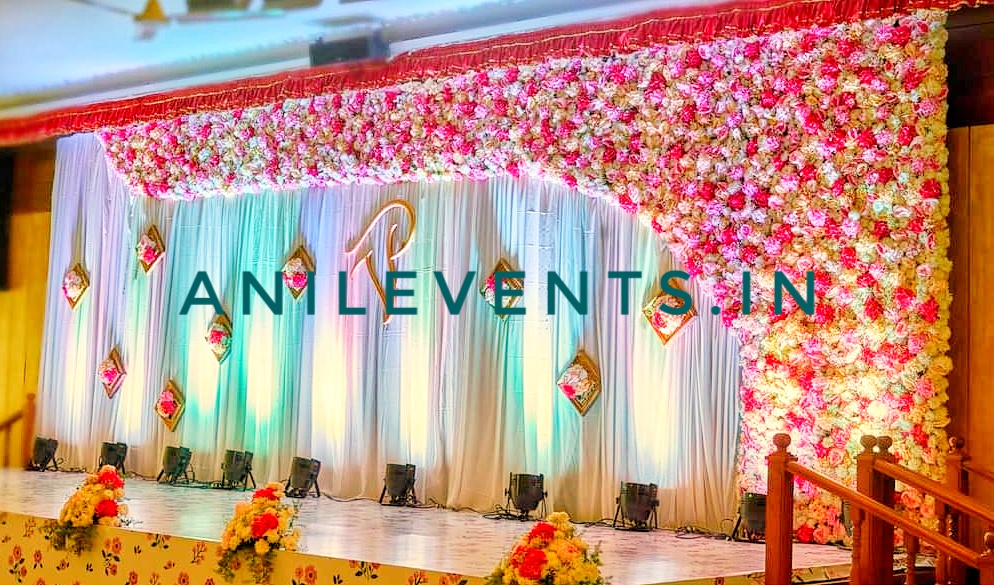 Simple Decoration For Engagement/Naming Ceremony at Hall
