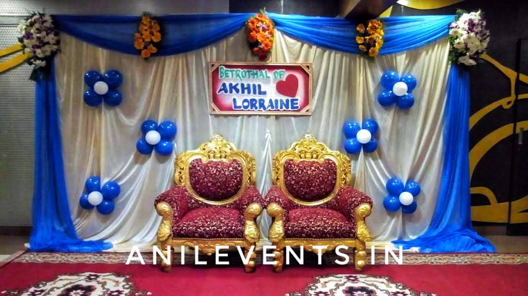 Engagement Decoration at Home – Anil Events Bangalore