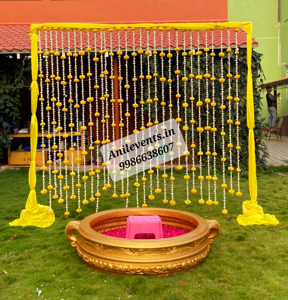 10 colorful haldi function decoration at home ideas for a vibrant ...