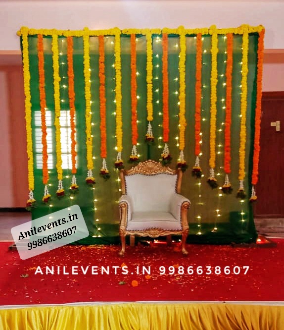 Haldi decoration at home / Baby Shower Decoration – Anil Events ...