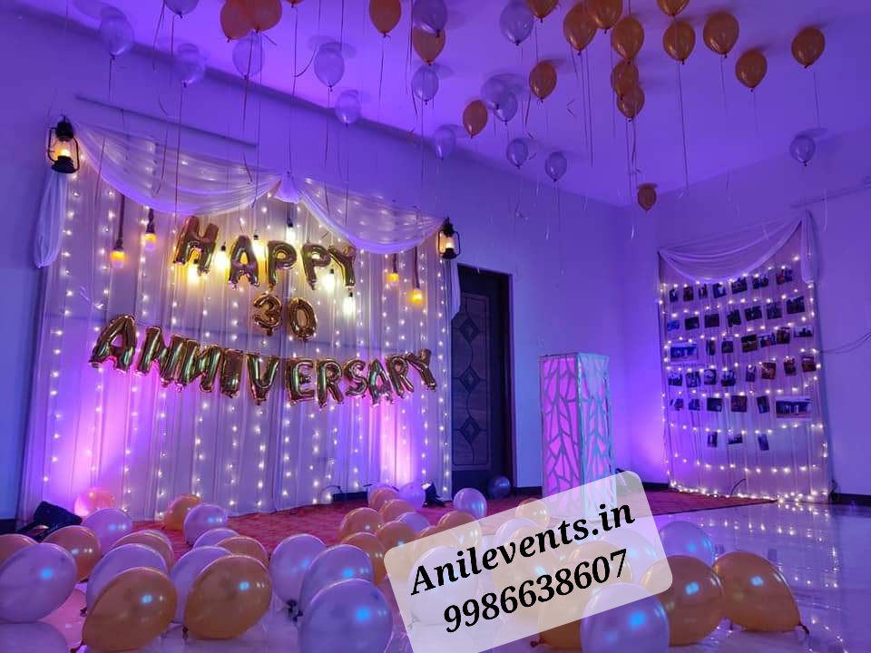 anniversary decoration at home for parents – Anil Events Bangalore