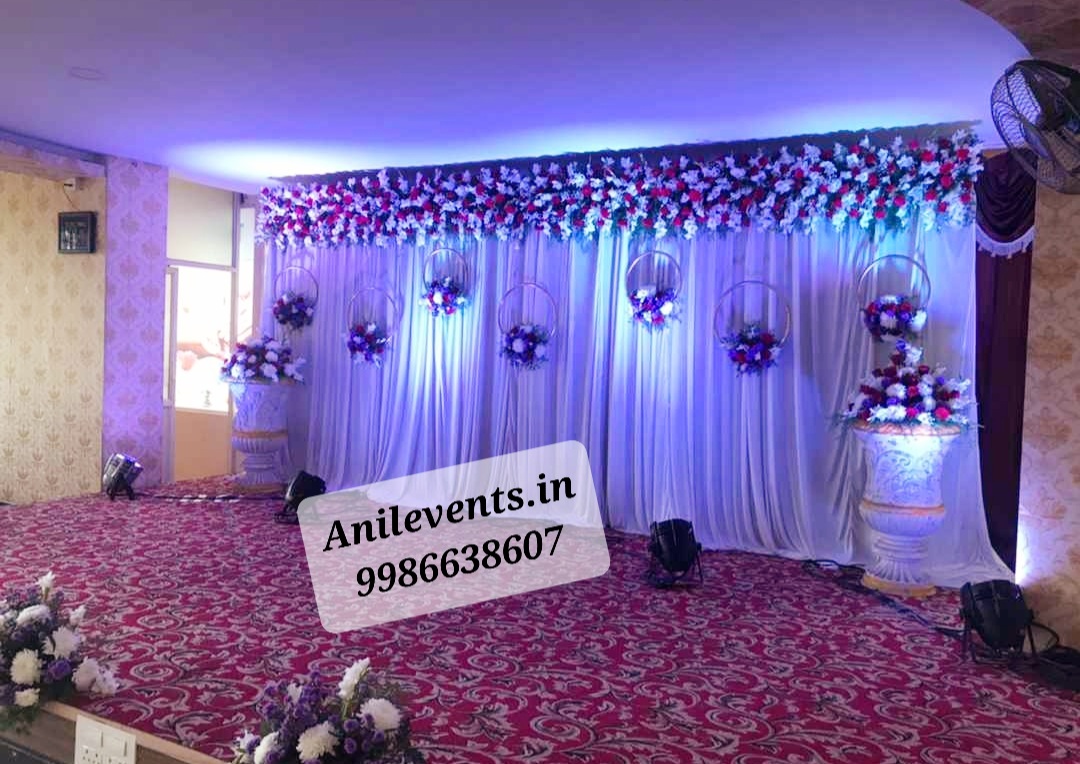 Best Engagement Decoration with Flowers – Anil Events Bangalore