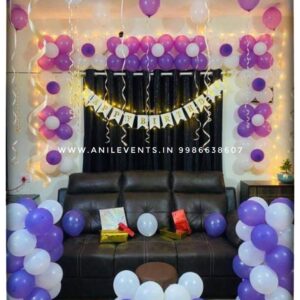 Surprise your loved ones with a Beautiful Decoration you get 200 Balloons of your choice of colours & ribbons by Anil Events Bangalore