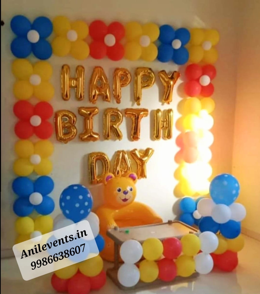 Balloon decoration at home Anil Events Bangalore