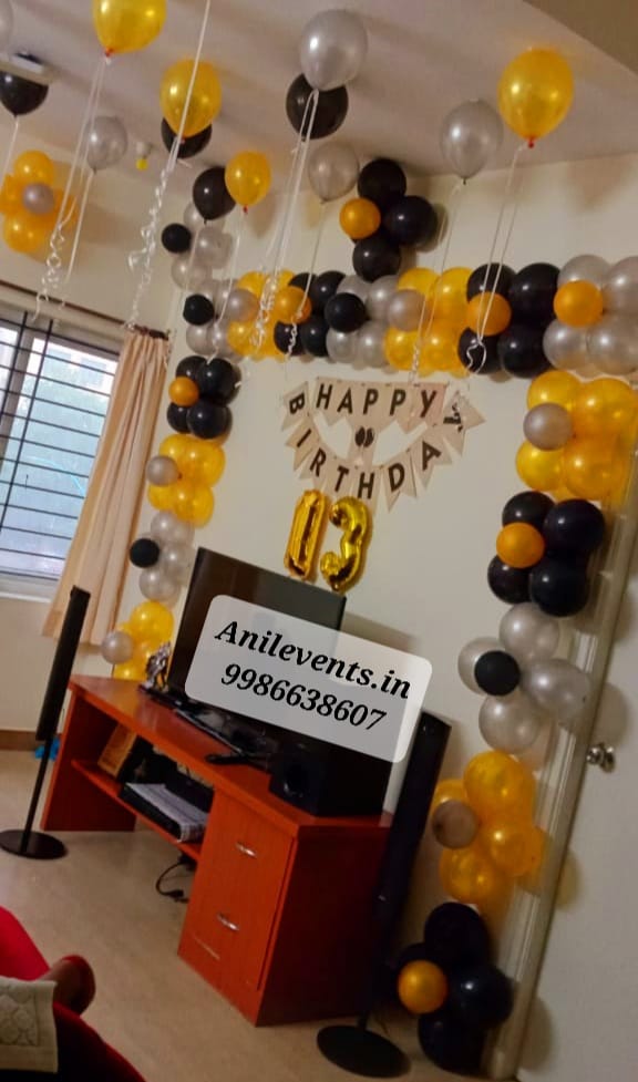 Balloon decoration at home – Anil Events Bangalore