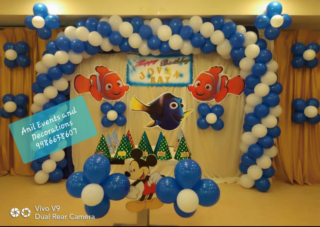 fish theme birthday decoration – Anil Events Bangalore