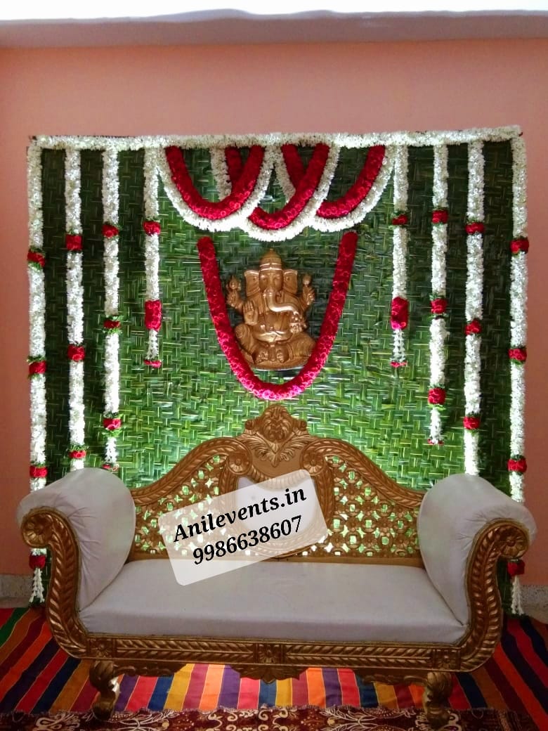 Rich look coconut leaf decoration – Anil Events Bangalore