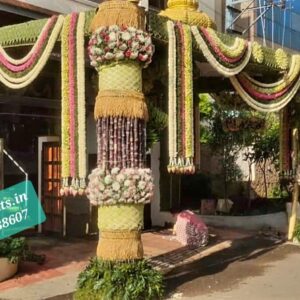 Tender coconut chapra decoration for Gruhapravesham – Anil Events Bangalore