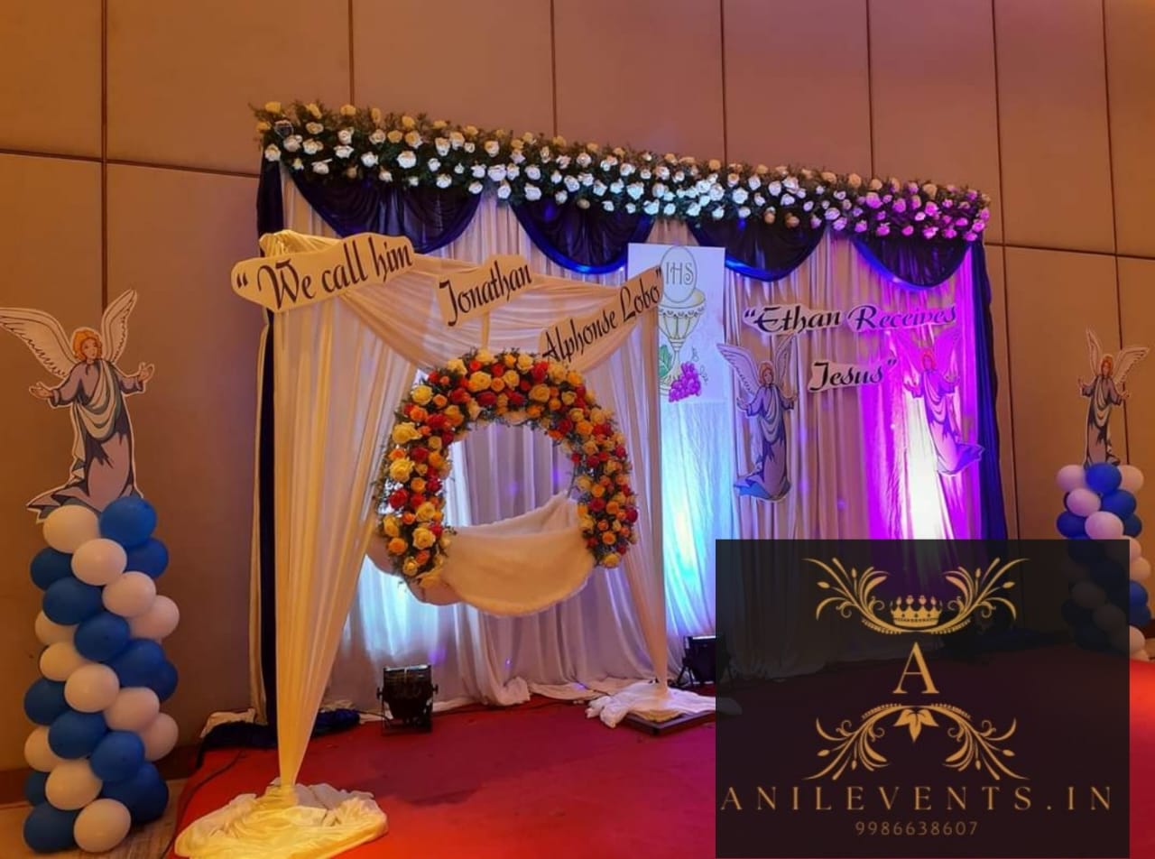 Beautiful naming ceremony decoration – Anil Events Bangalore