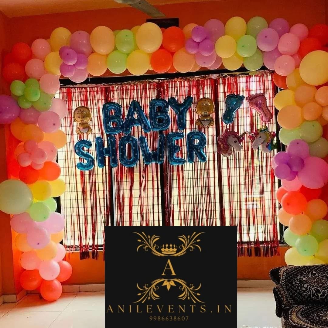 Simple baby shower decoration – Anil Events Bangalore