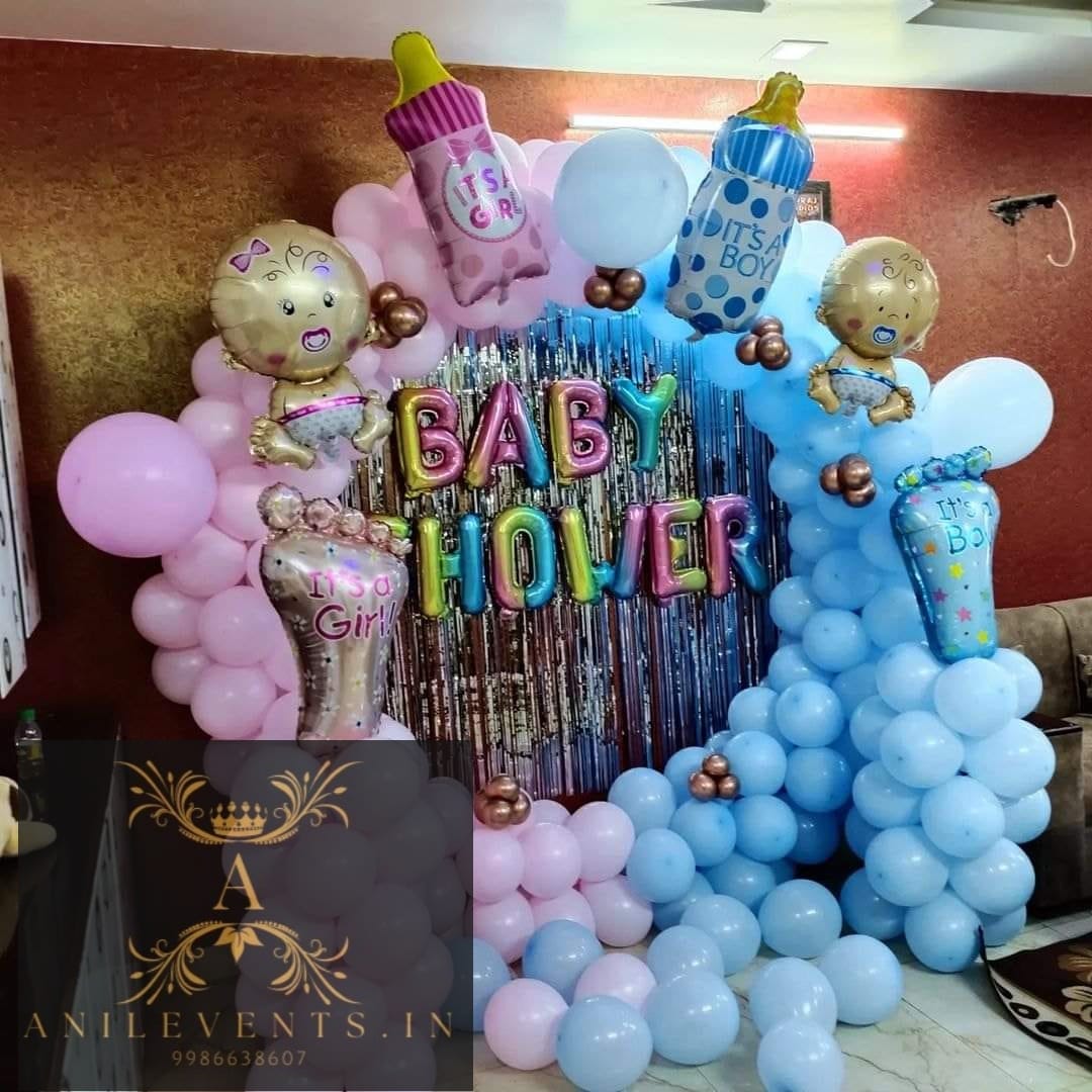 baby shower decorations at home bangalore – Anil Events Bangalore