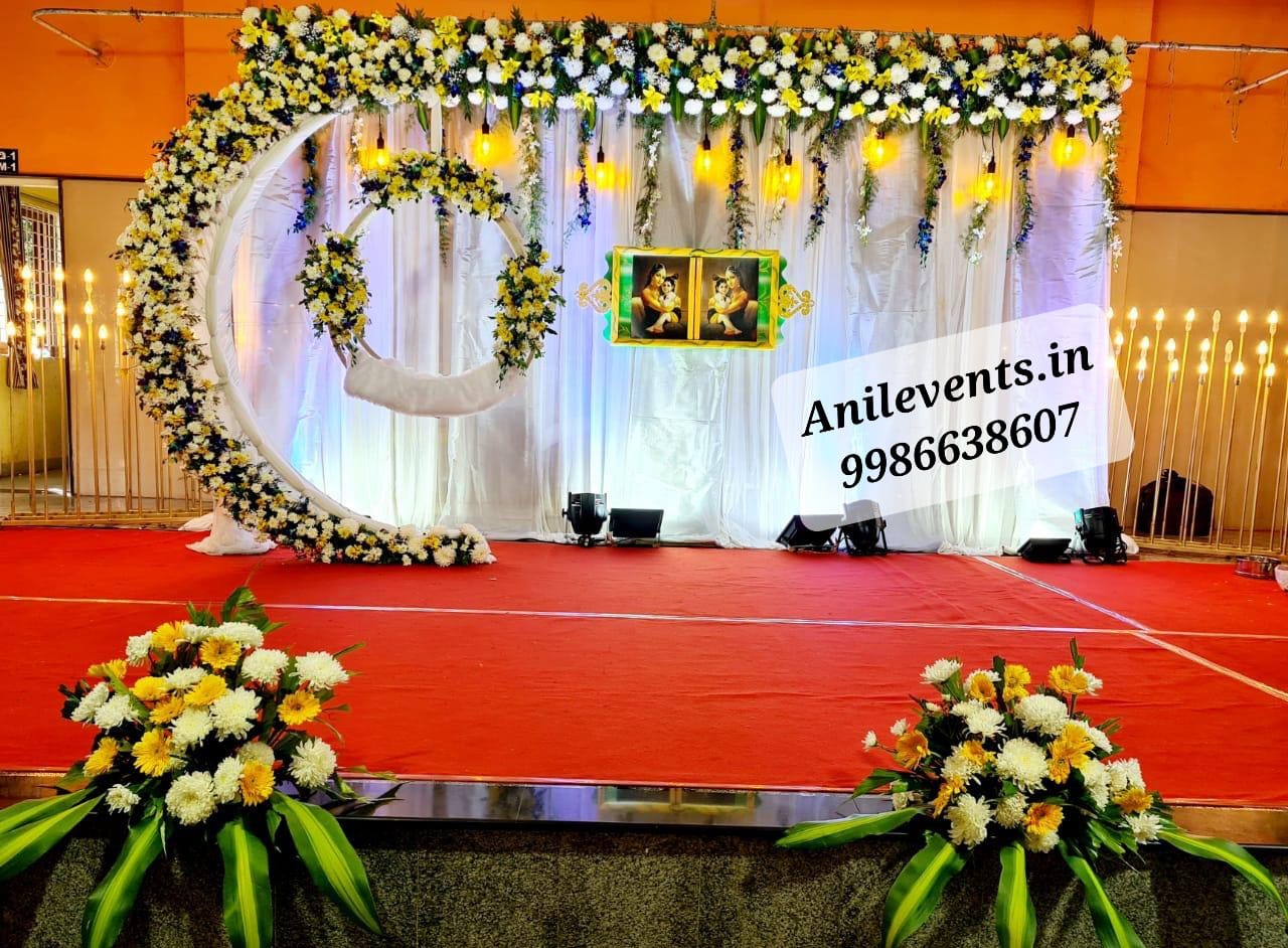 Beautiful naming ceremony decoration – Anil Events Bangalore
