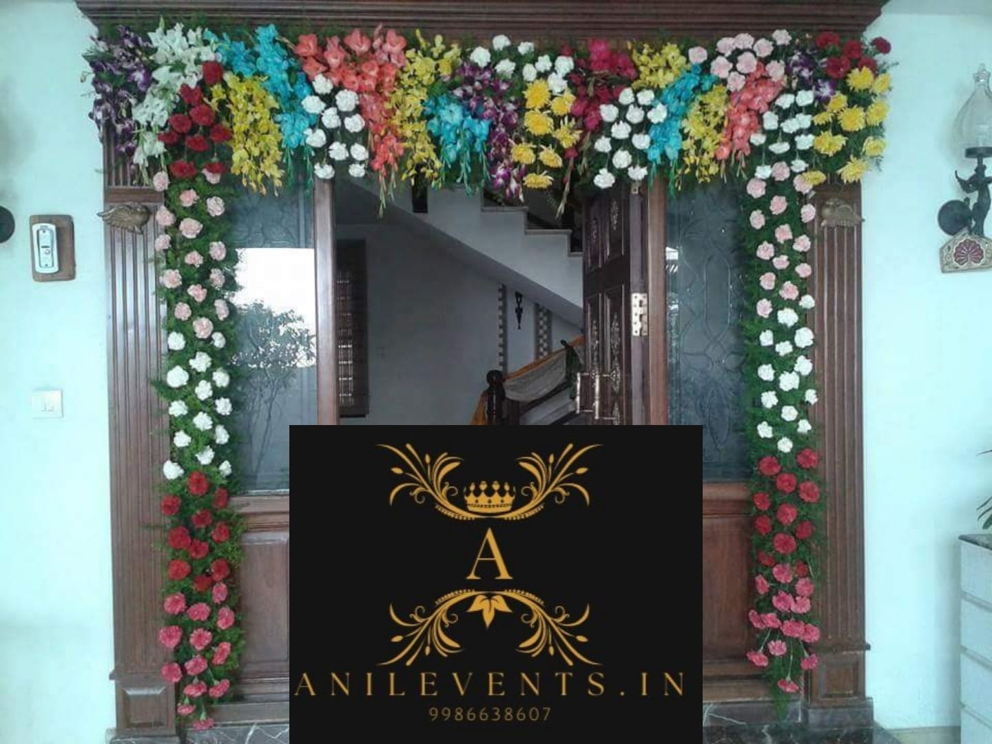 Amazing entrance flower decoration – Anil Events Bangalore