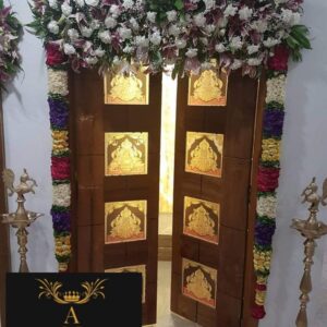 "We can decorate your home with strands of flowers- orange or yellow marigolds which can be strung everywhere in your home, (such as doors, gates, and steps), flower arch, flower bunches, and various forms of seasonal blooms are well-decorated for house-warming"