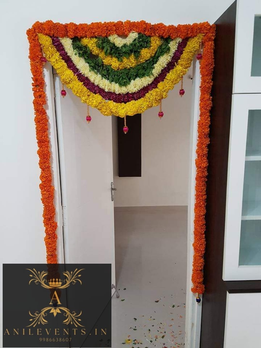 Entrance flower decoration – Anil Events Bangalore