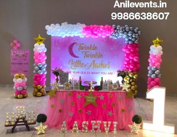 Twinkle twinkle little star theme birthday decoration makes a great choice to experiment