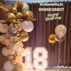 Looking for 18th birthday decorations online? We Create your own 18th birthday party Decorations, Happy 18th birthday. You've blossomed into an amazing young woman / Men. we Make your 18th birthday unforgettable. Our vibrant 18th birthday balloons are just the thing to make your decor pop 18th Birthday celebration with gold balloons and colorful confetti, glitters.