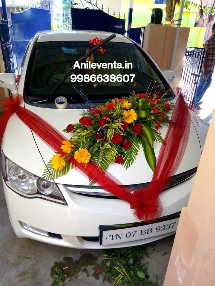 Lovely car decoration – Anil Events Bangalore
