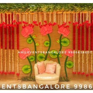 Make your half saree function a memorable occasion with Anil Events Bangalore our decor options will help set the perfect ambiance for your half saree function, We do traditional and modern decorations to enhance the beauty and elegance of this special milestone in a young woman’s life.