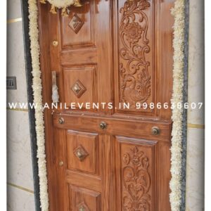 Express love and respect for the divine using flowers. Its significant part of the ritual. They are considered a manifestation of devotional emotion. Shop for the best flower door decorations from our collection of exclusive, customized & handmade Flower garlands for your Main door and Pooja room for any kind of occasions. By Anil Events Bangalore