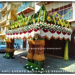 Sugarcane chapra decoration is a beautiful and eco-friendly way to enhance the look of your housewarming ceremony.