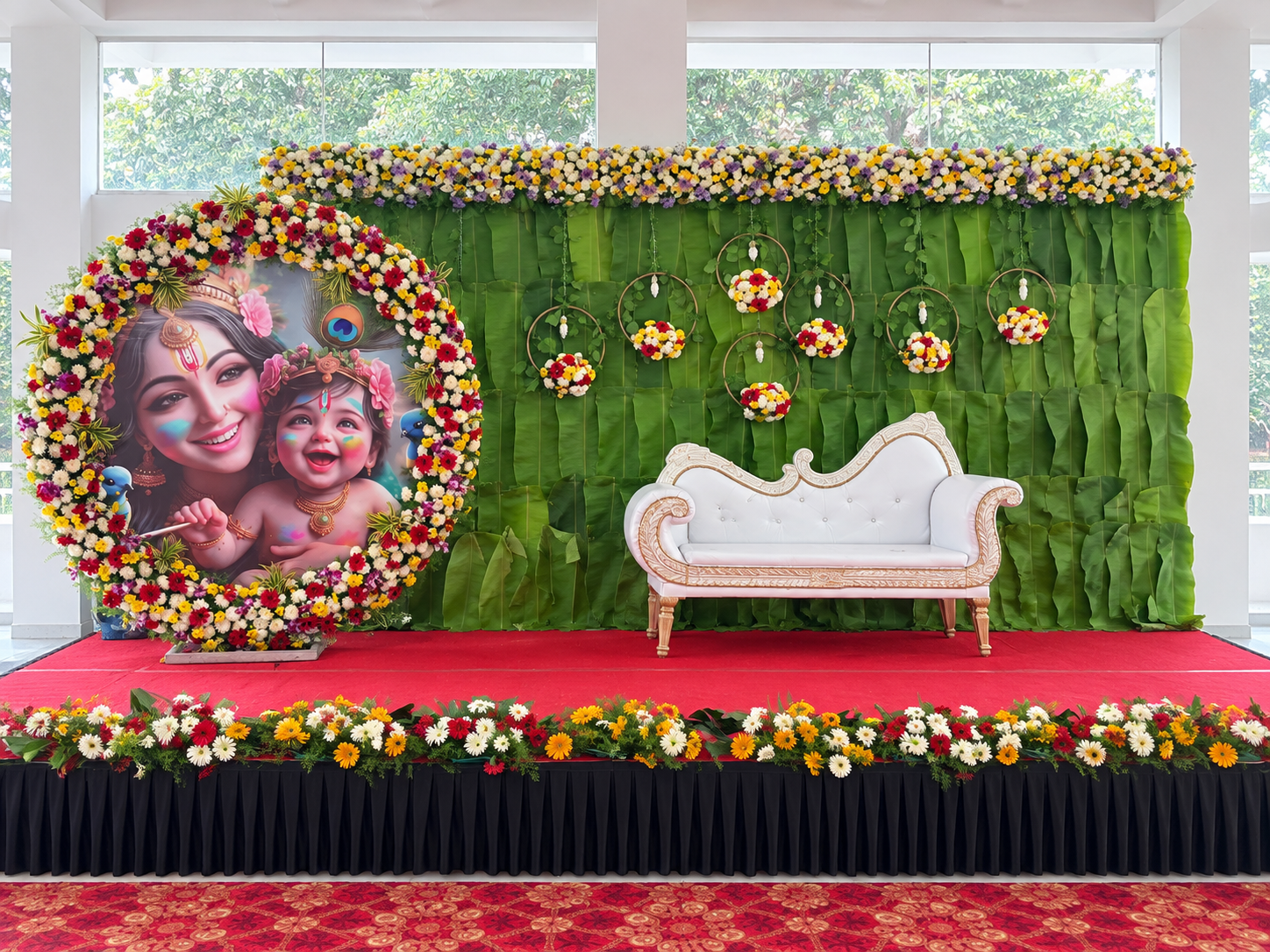 Anil Events Banana-leaf Backdrop